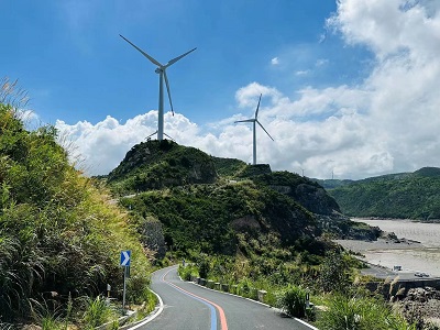 浙江臺州玉環縣大麥嶼風力發電場區道路工程